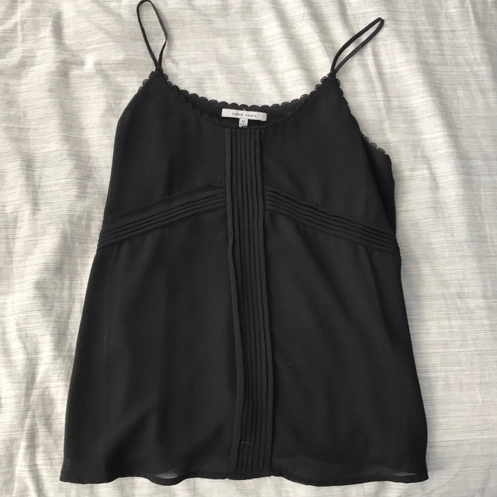 Black tank top